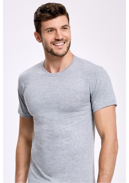 %100 Pamuk Bisiklet Yaka Fanila 1004 (3 Adet)