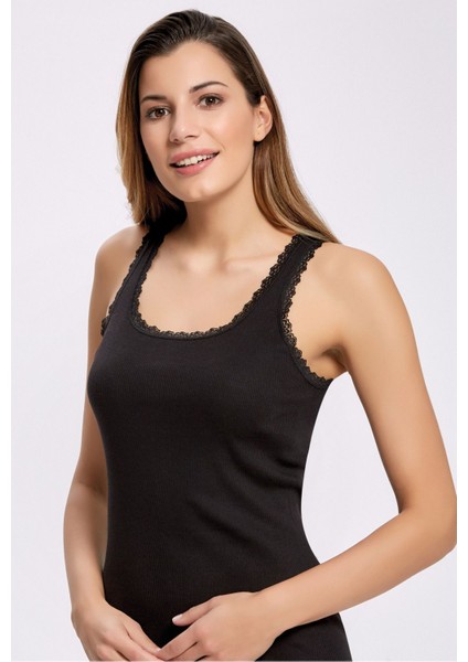 %100 Pamuk Duble Ribana Kaşkorse Kalın Askı Atlet 2044 (1 Adet)