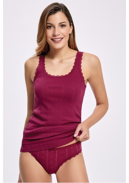 %100 Pamuk Jakarlı Ribana Kalın Askı Atlet Takım 2295 (1 Adet)