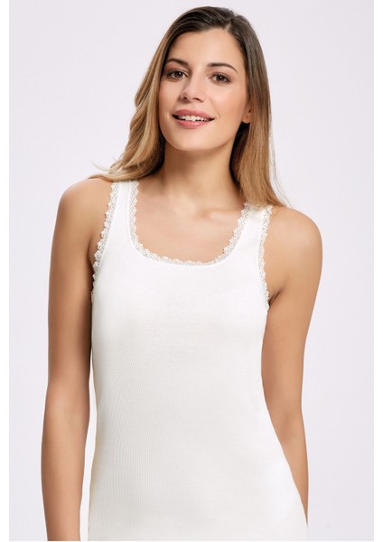 %100 Pamuk Duble Ribana Kaşkorse Kalın Askı Atlet 2044 (3 Adet)