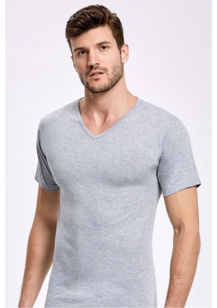 %100 Pamuk V Yaka Fanila 1012 (6 Adet)