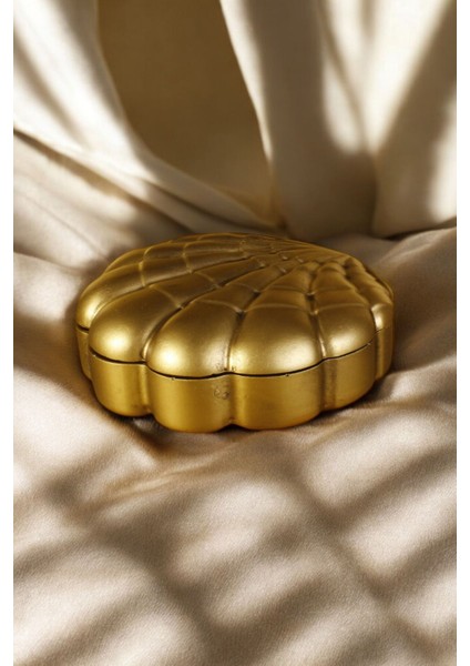 Takı Kutusu Takı Organizer Kapaklı Kutu Takı Düzenleyici Altın Renk Model 11