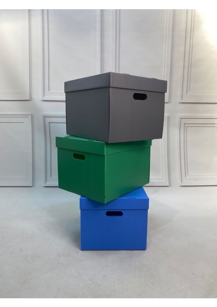 3'lü Dekoratif Saklama Kutuları, Renkli ve Şık Organizer Seti modelleri