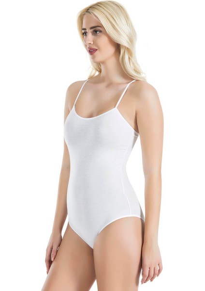 Iç Giyim Derya Kurşun Pamuk Kumaş Ince Askılı Çıt Çıtlı Body Atlet