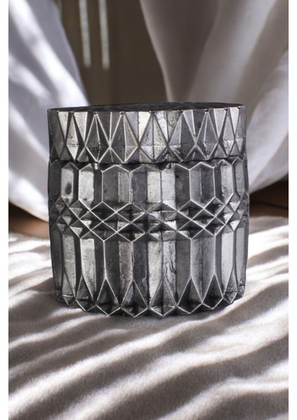 Takı Kutusu Takı Organizer Kapaklı Kutu Takı Düzenleyici Gümüş Eskitme Renk Model 8