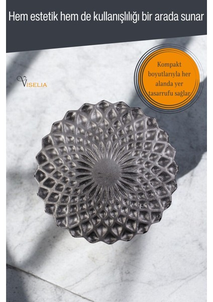 Takı Kutusu Takı Organizer Kapaklı Kutu Takı Düzenleyici Gümüş Eskitme Renk Model 8