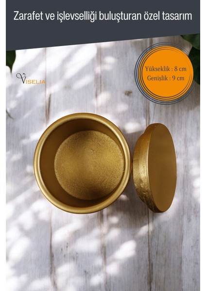 Takı Kutusu Takı Organizer Kapaklı Kutu Takı Düzenleyici Gümüş Eskitme Renk Model 9