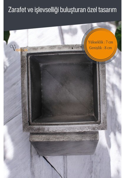 Takı Kutusu Takı Organizer Kapaklı Kutu Takı Düzenleyici Altın Eskitme Renk Model 13