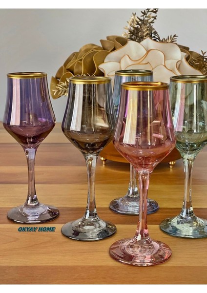 6 Kişilik Renkli Su ve Kahve Bardağı Seti, Şık ve Çeyizlik Hediyelik modelleri