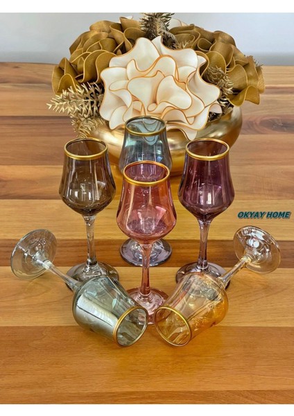 6 Kişilik Renkli Su ve Kahve Bardağı Seti, Şık ve Çeyizlik Hediyelik fırsatları