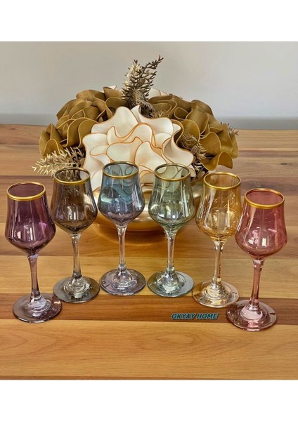 6 Kişilik Renkli Su ve Kahve Bardağı Seti, Şık ve Çeyizlik Hediyelik indirimleri