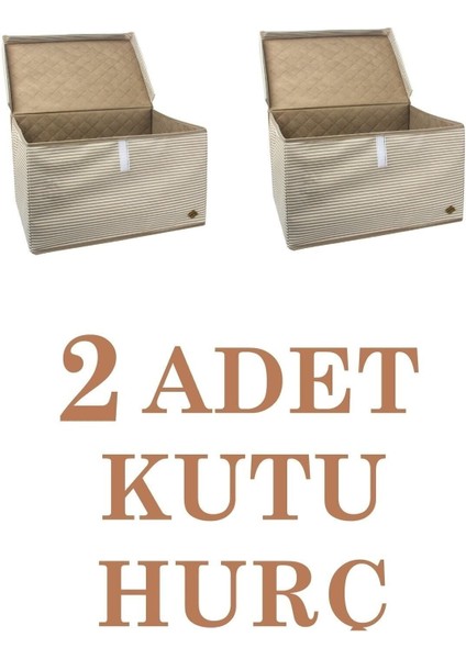 2'li Kapaklı Mega Boy Kutu Hurç 60X40X30, Çok Amaçlı, Kahverengi fiyatları