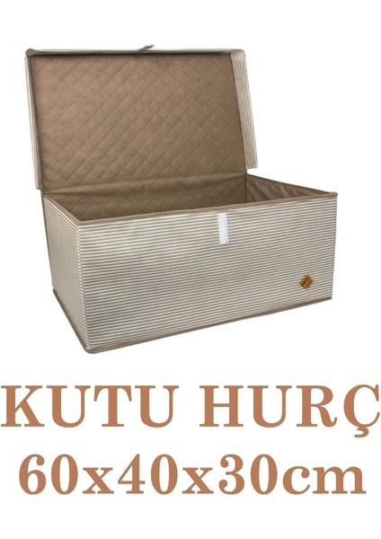 2'li Kapaklı Mega Boy Kutu Hurç 60X40X30, Çok Amaçlı, Kahverengi modelleri