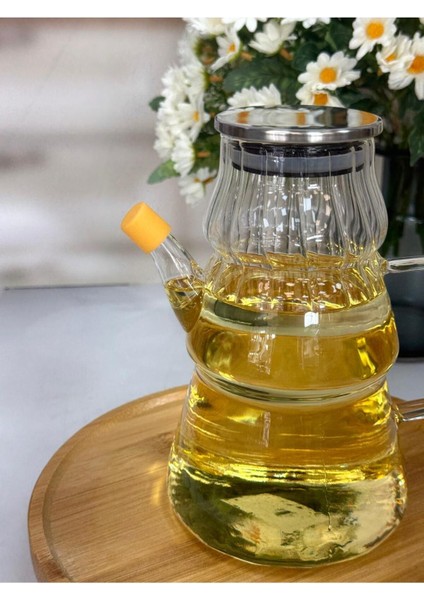 Şeffaf Cam Yağdanlık, 1000 Ml, Dayanıklı ve Şık Tasarım. fiyatları