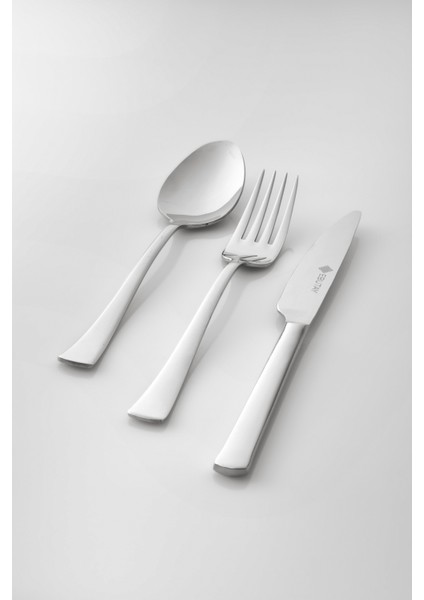 Giza 18 Parça Paslanmaz Çelik Çatal Kaşık Bıçak Takımı – Parlak Yüzeyli Klasik Tasarım