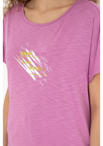 Kadın Menekşe Tişört 50284355-VR037