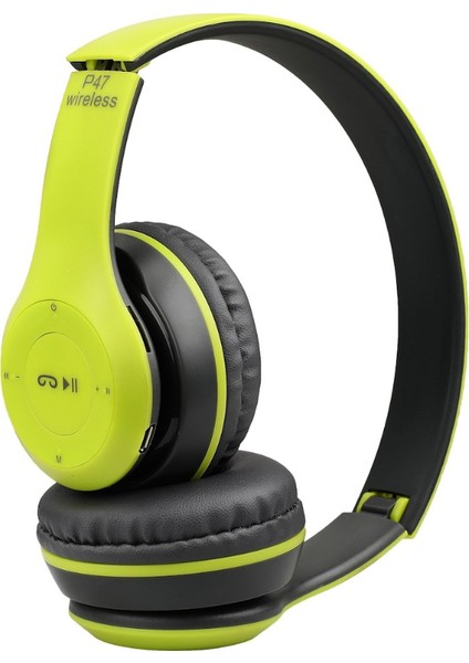 P47 Bluetooth Kulak Üstü Kulaklık Yeşil