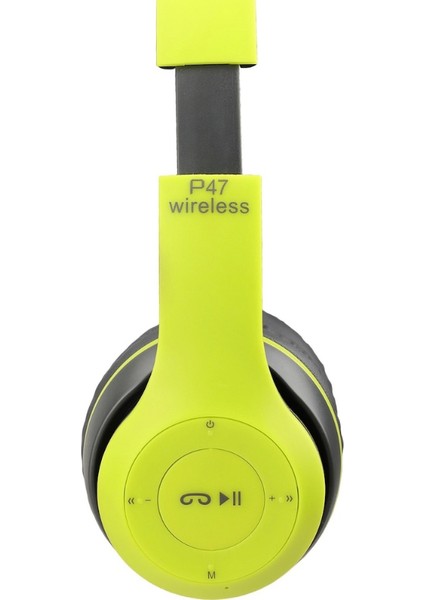P47 Bluetooth Kulak Üstü Kulaklık Yeşil modelleri