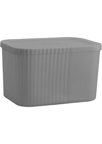 Gri Çok Amaçlı Kapaklı Midi Kutusu, Mutfak ve Banyo Saklama 6 Litre fiyatları
