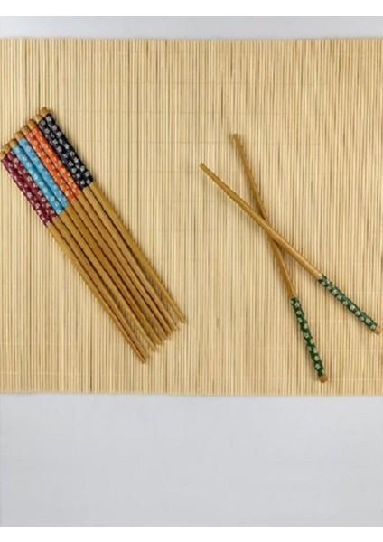 Renkli Çubuklar, 5'li, Geleneksel Asya Yemekleri Için Şık Tasarım fiyatları