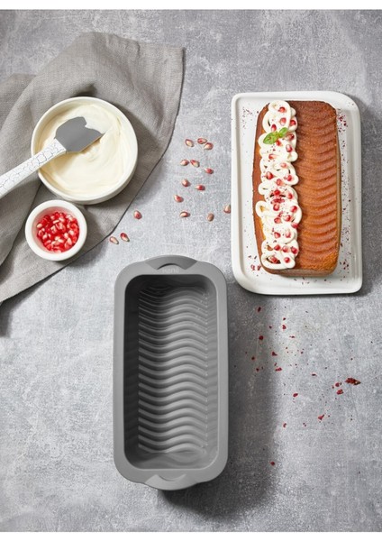 Silikon Fırın ve Airfryer Baton Kek Kalıbı, Çok Amaçlı Pişirme Matı, Siyah