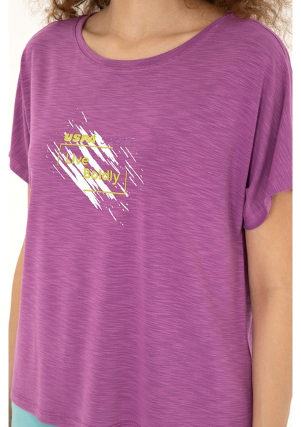 Kadın Mor Tişört 50284355-VR038