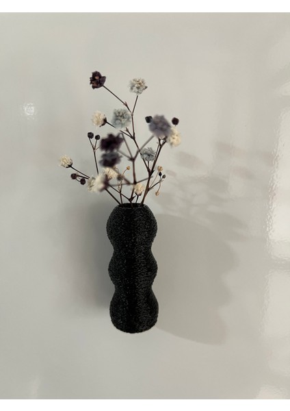 Miniflora - 5'li Magnetli Mini Vazo - Siyah modelleri