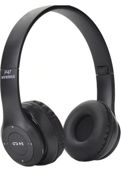P47 Bluetooth Kulak Üstü Kulaklık Siyah fiyatları