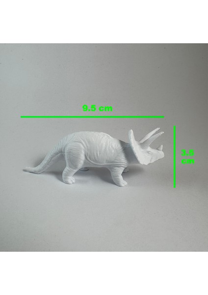 Dinozor Serisi 1 - Plastik Oyuncak Boyama Seti - T-Rex, Triceratops, Velociraptor, Brachiosaurus modelleri