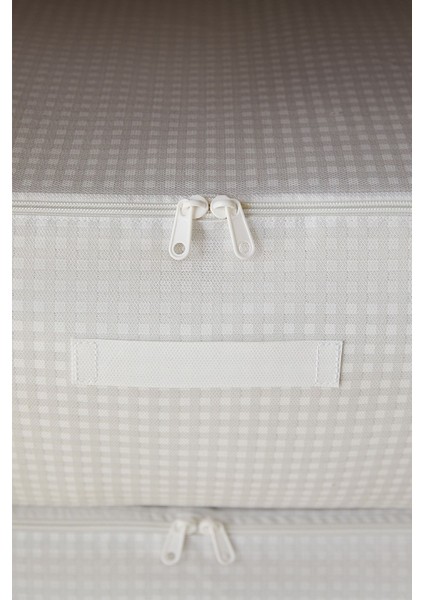 4'lü Gri Pötikare Baza Altı Valiz Düzenleyici Hurç 74X46X22 fırsatları