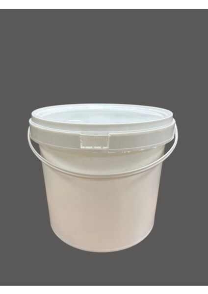 Beyaz 9 Lt Plastik Yoğurt Kovası, 5 Adet Set