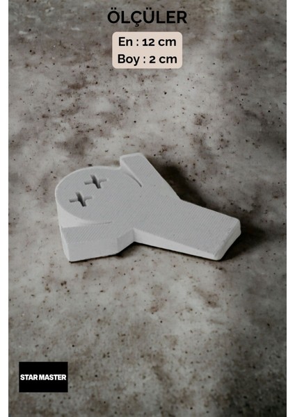 Kapı Takozu Kapı Tutacağı Kapı Stoperi Kapı Durdurucu Beyaz 4 Adet Model 3