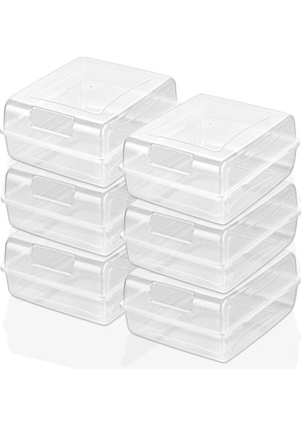 6'lı Çok Renkli Bebek ve Çocuk Ayakkabı Saklama Kutusu, Kapaklı, Şeffaf, Istiflenebilir fiyatları