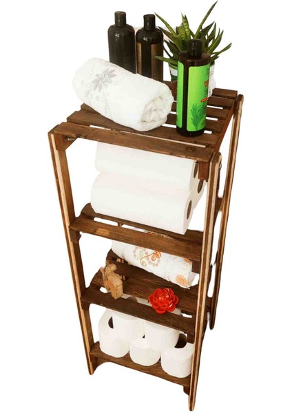 Ahşap Banyo Rafı Düzenleyici