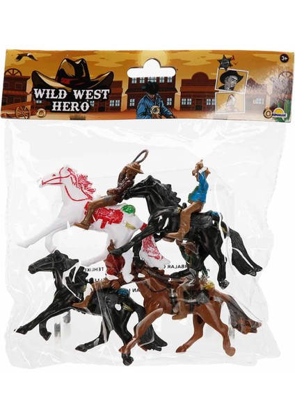 Atlı Kovboy - Kızılderili Oyuncak Seti 4’lü | Rodeo ve West Temalı Koleksiyon Oyuncağı | Atlı Oyuncak Asker fırsatları