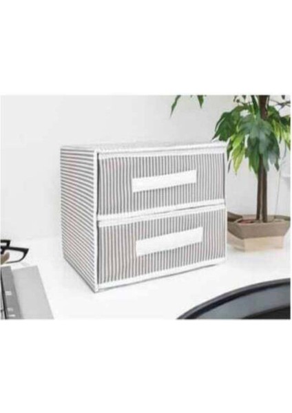 Iki Gözlü Dolap Içi Depolama ve Organizer Çekmecesi, Gri Renk fiyatları