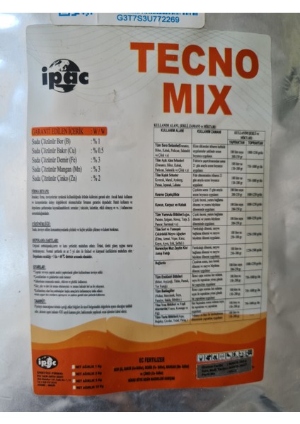 Tecno Mix Izelementgübresi