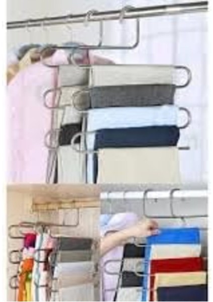 Çok Renkli Pantolon Askısı, Krom, Şık ve Kullanışlı, 1122991 modelleri