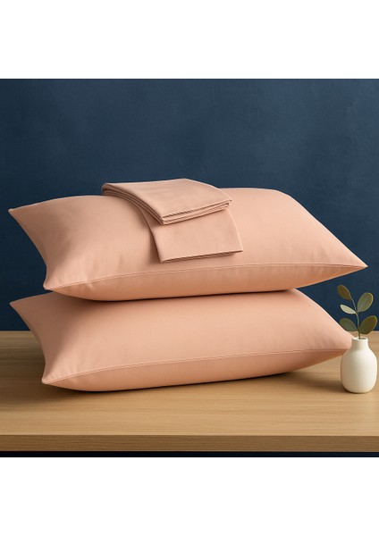 Bej Yastık Kılıfı Pamuk Kumaş Kapaklı (2 Adet) 50 x 70 cm fiyatları