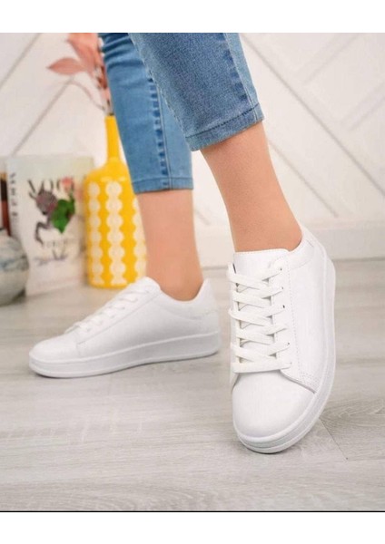 Kadın Spor Ayakkabı Günlük Kalin Tabansneaker