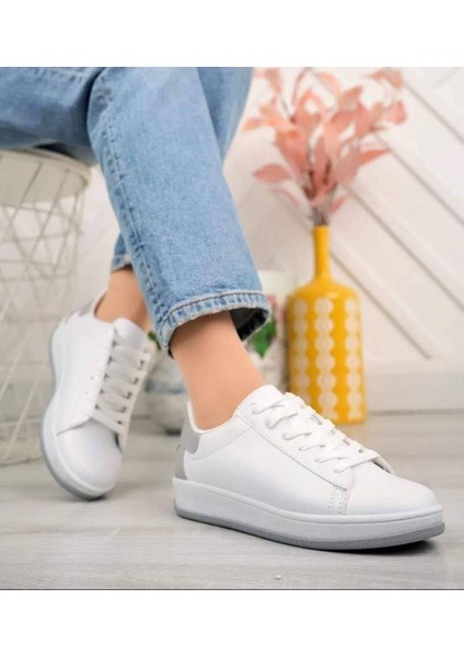 Kadın Spor Ayakkabı Günlük Kalin Tabansneaker