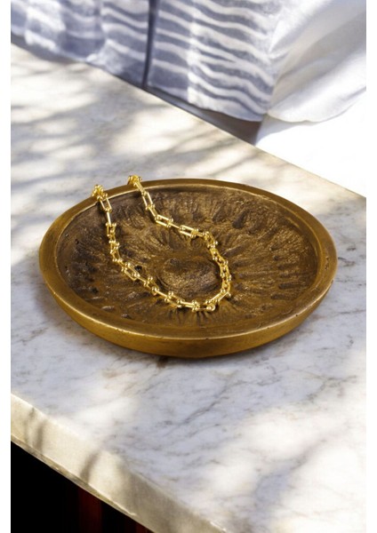 Takı Tabağı Takı Organizeri Takı Makyaj Kozmetik Düzenleyici Gümüş Eskitme Renk Model 6