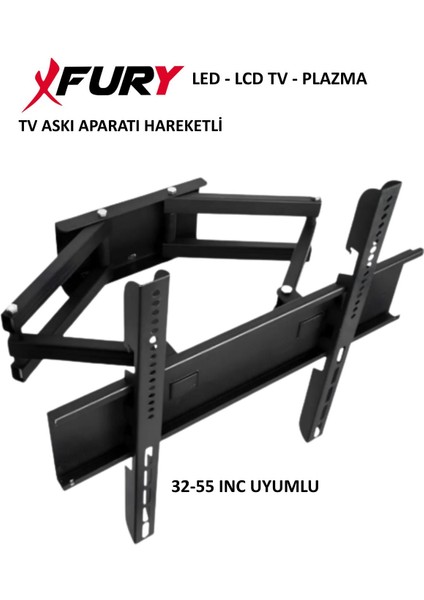 Hareketli LCD LED Televizyon Duvar Asma Aparatı 32-55"ınch Tv Askı Aparatı