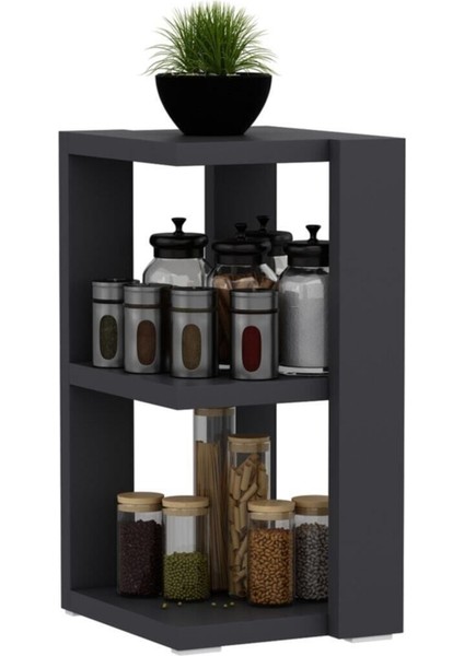 Antrasit Tezgah Üstü Raf, Şık ve Pratik Tasarım, Dayanıklı ve Kullanışlı Ürün. fiyatları