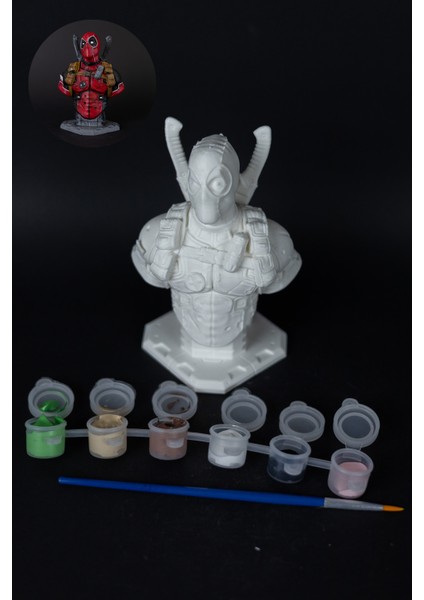 Kendin Boya Set - Deadpool - Figür / Büst