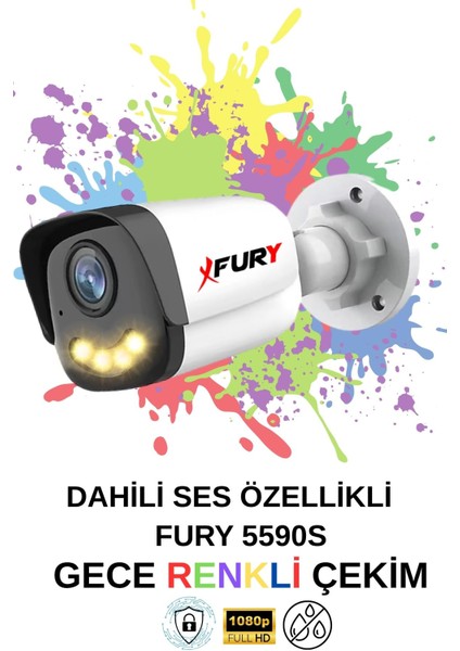 6 Lı Sesli Gece Renkli Görüş Güvenlik Kamerası Su Geçirmez Güvenlik Kamerası Seti 5590S 1tb fırsatları