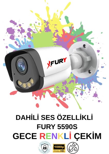 6 Lı Sesli Gece Renkli Görüş Güvenlik Kamerası Su Geçirmez Güvenlik Kamerası Seti 5590S 1tb indirimleri