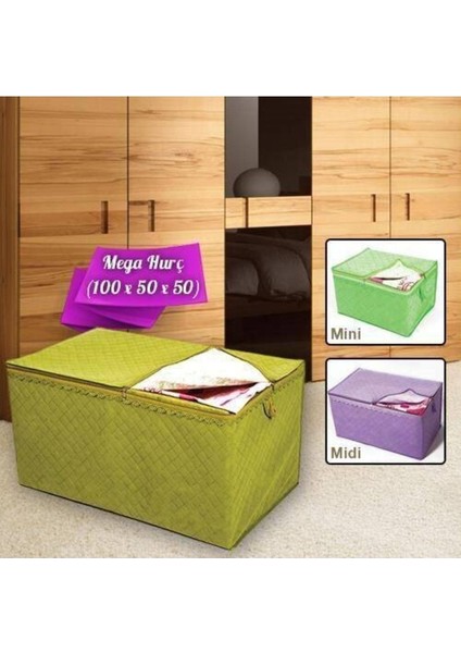 Çok Renkli Fermuarlı Sandık Tipi 3'lü Düzenleyici Set fiyatları