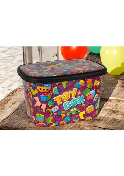 25 Litre Çok Amaçlı Desenli Plastik Oyuncak Saklama ve Düzenleme Kutusu fiyatları