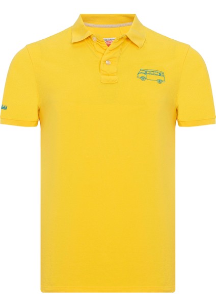 Post Erkek Sarı Polo Tişört